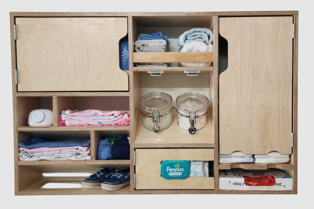 Baby Changing Console Birchwood