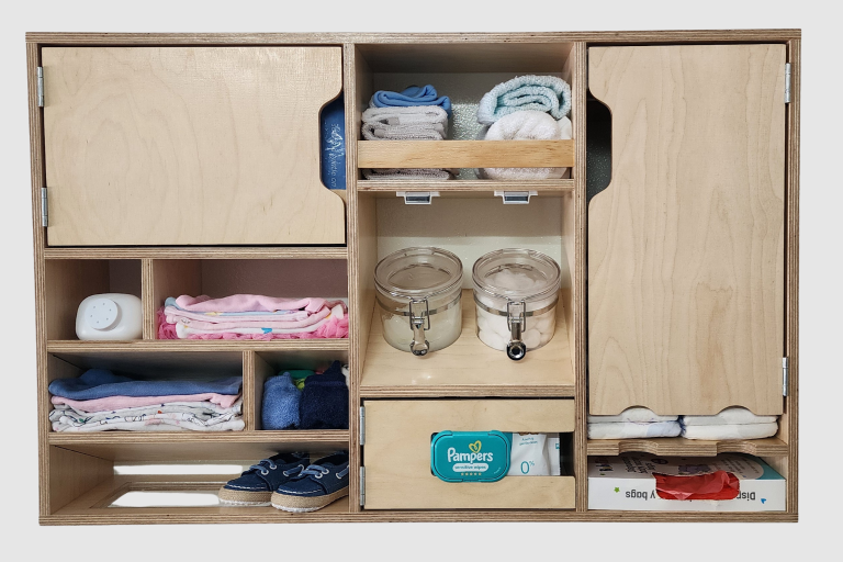 Baby Changing Console Birchwood